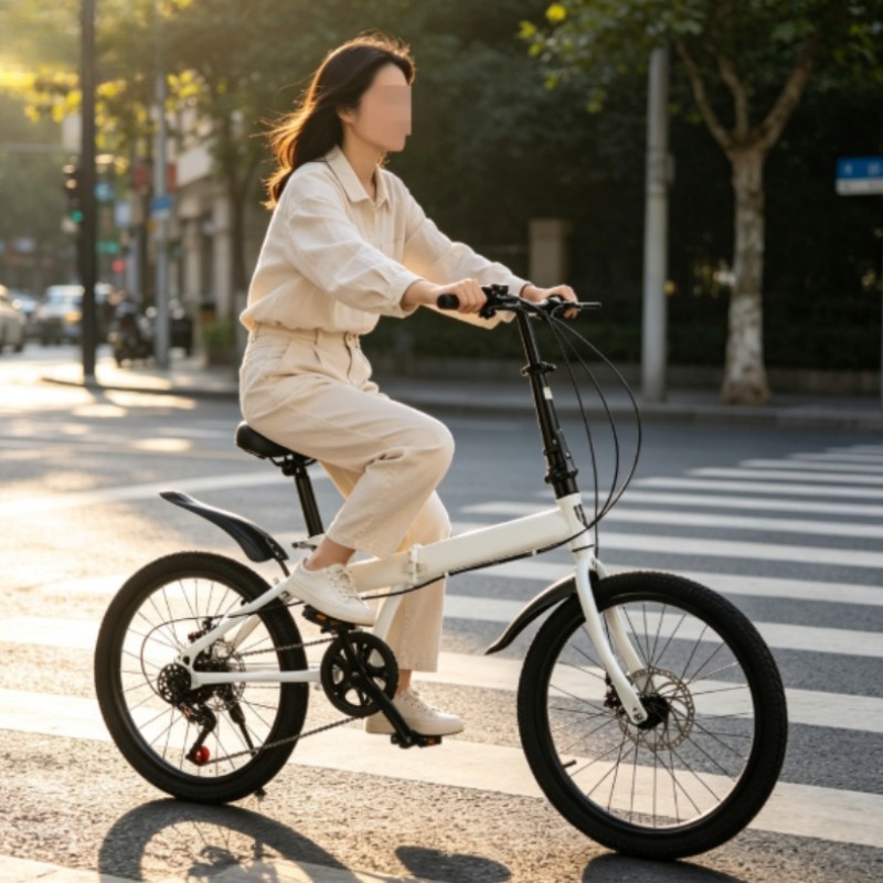 Cycling In City - Bicicletta Pieghevole 20 Pollici per Uomo
