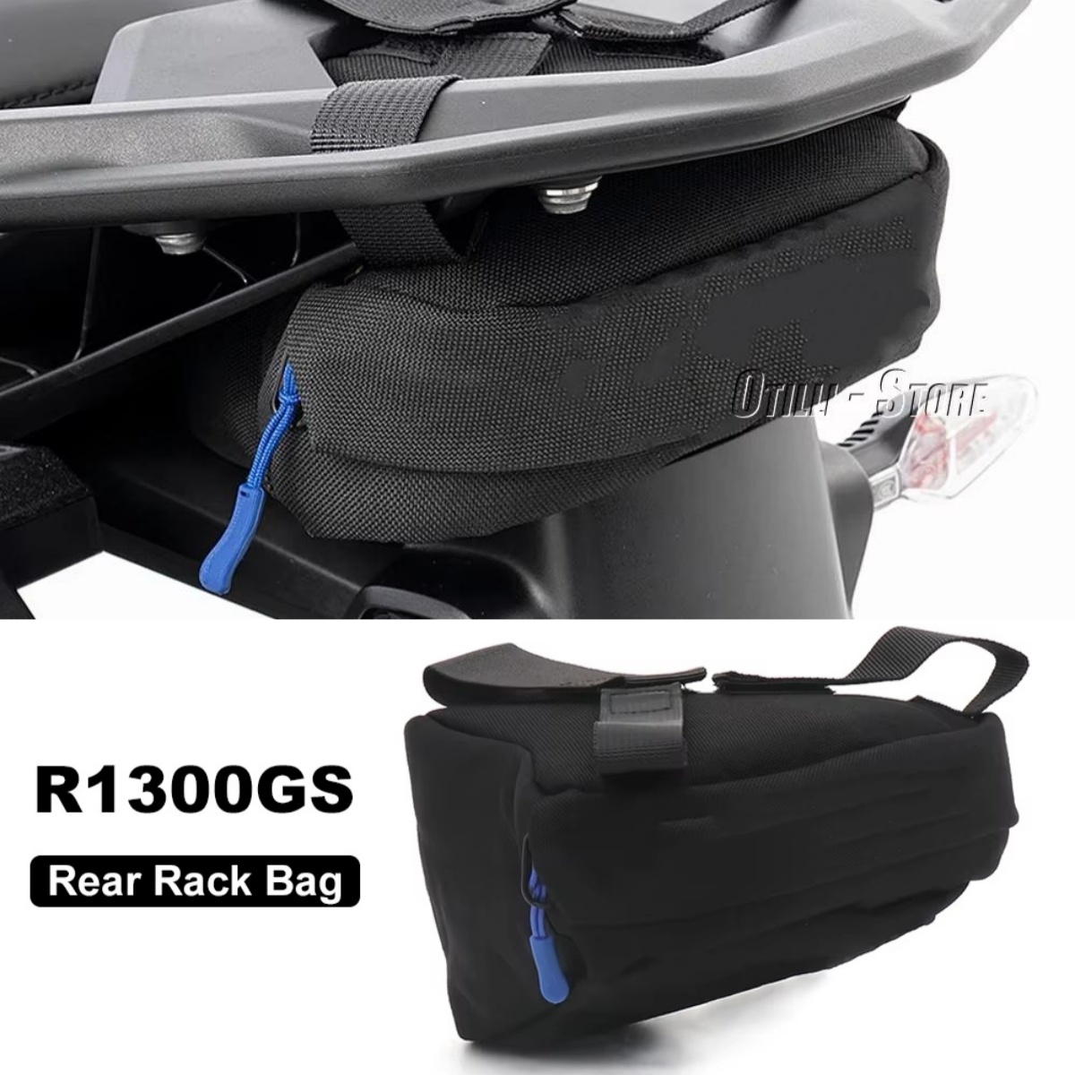 Panniers Waterproof Rear - Borsa Posteriore Impermeabile per Moto, Borsa