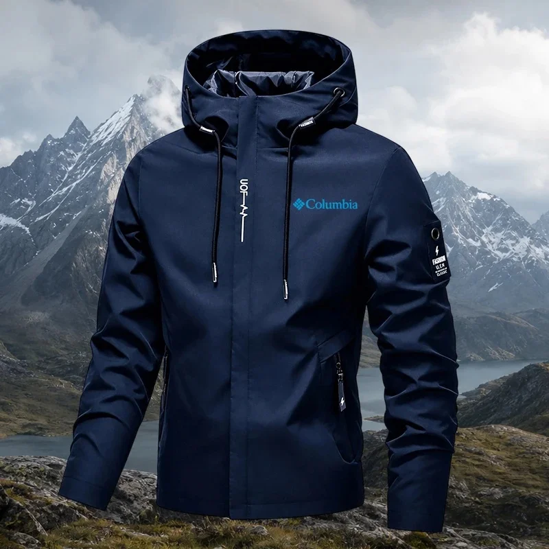 Cycling Commuter Jacket - Impermeabile da Uomo 2026 con Cappuccio,