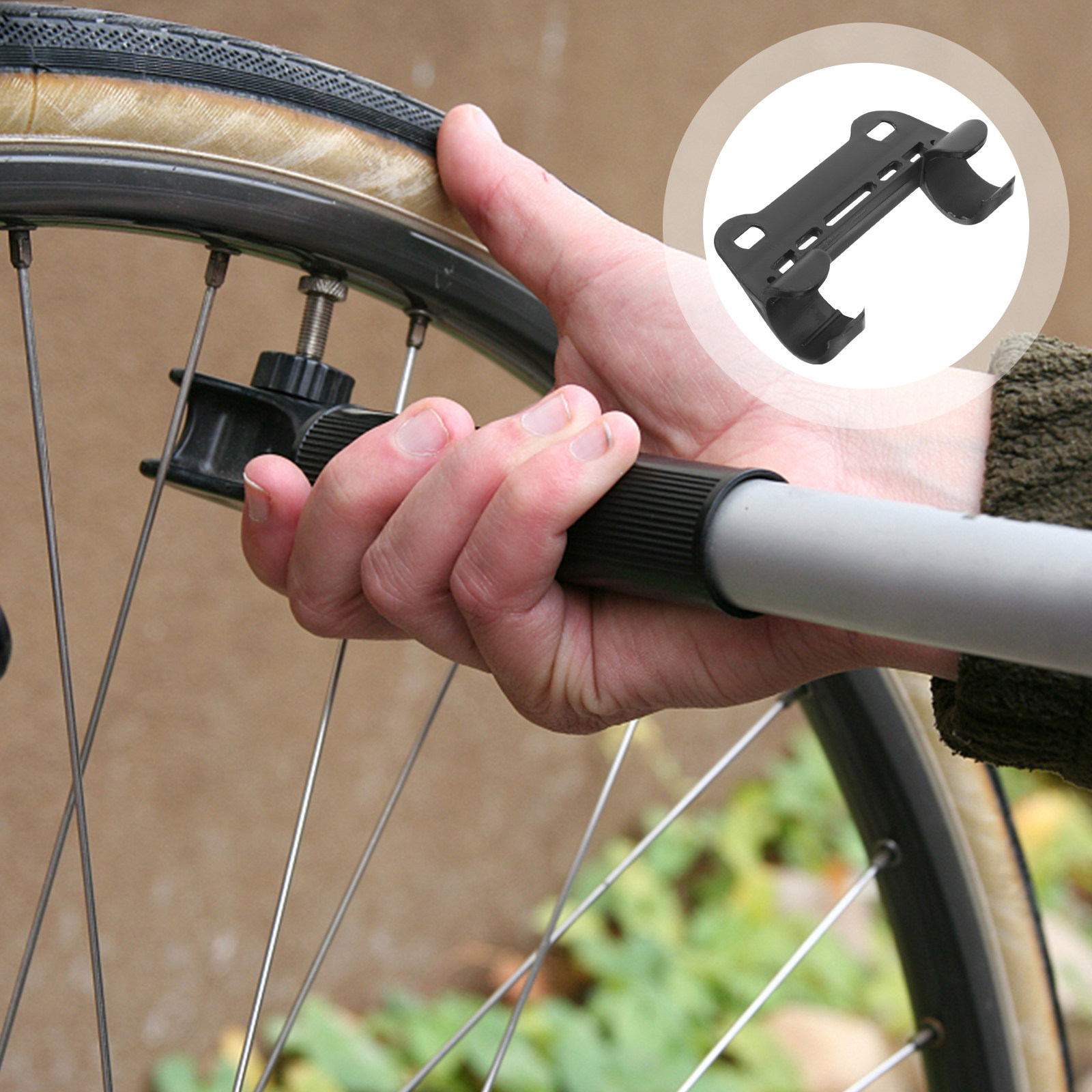 Bike Pump Frame Mount - 5 Pezzi Supporto Professionale per Pompa